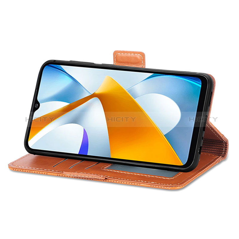 Handytasche Stand Schutzhülle Flip Leder Hülle S03D für Xiaomi Poco C40 groß