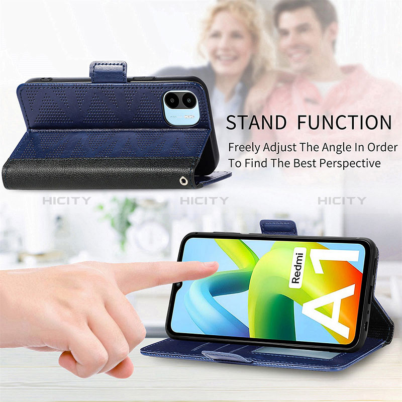 Handytasche Stand Schutzhülle Flip Leder Hülle S03D für Xiaomi Poco C50