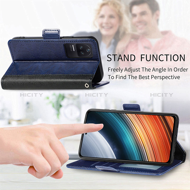 Handytasche Stand Schutzhülle Flip Leder Hülle S03D für Xiaomi Poco F4 5G