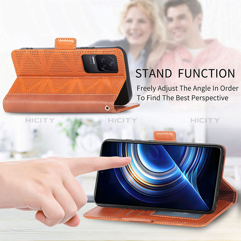 Handytasche Stand Schutzhülle Flip Leder Hülle S03D für Xiaomi Redmi K50 5G groß