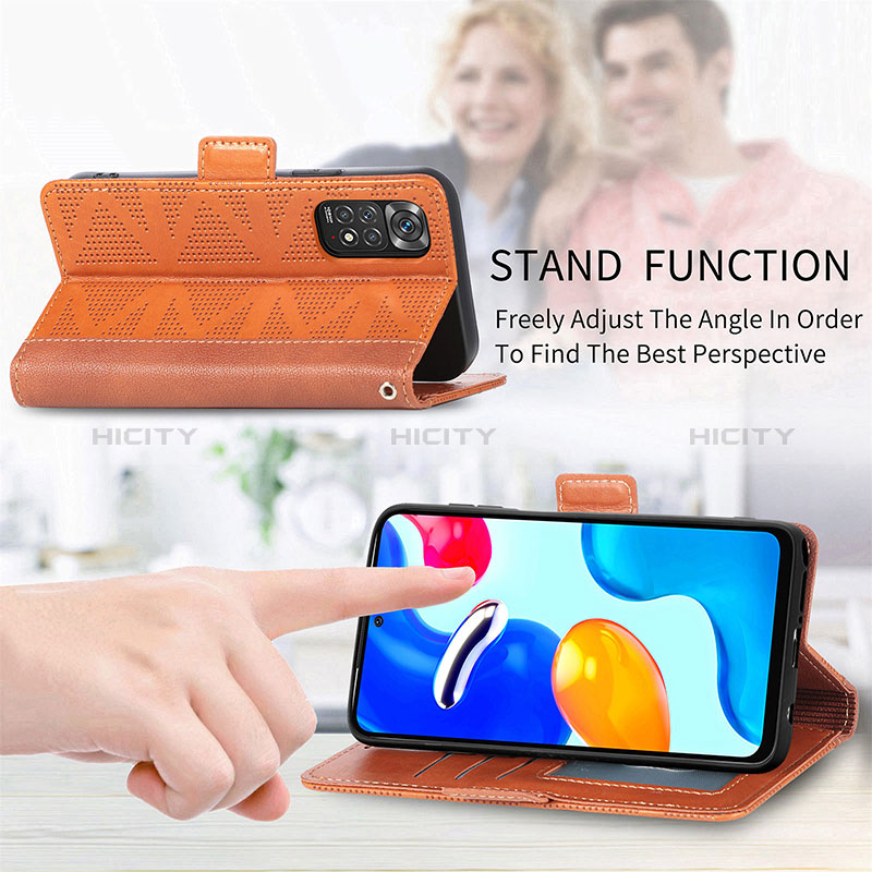 Handytasche Stand Schutzhülle Flip Leder Hülle S03D für Xiaomi Redmi Note 11 4G (2022) groß