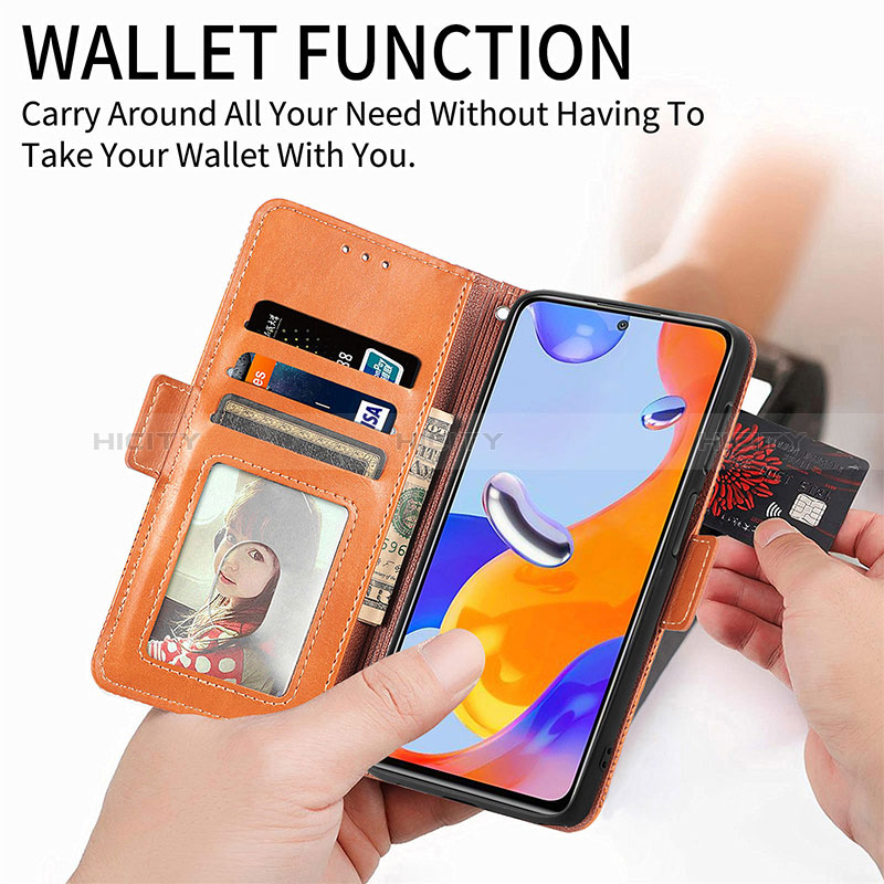 Handytasche Stand Schutzhülle Flip Leder Hülle S03D für Xiaomi Redmi Note 11 Pro 4G