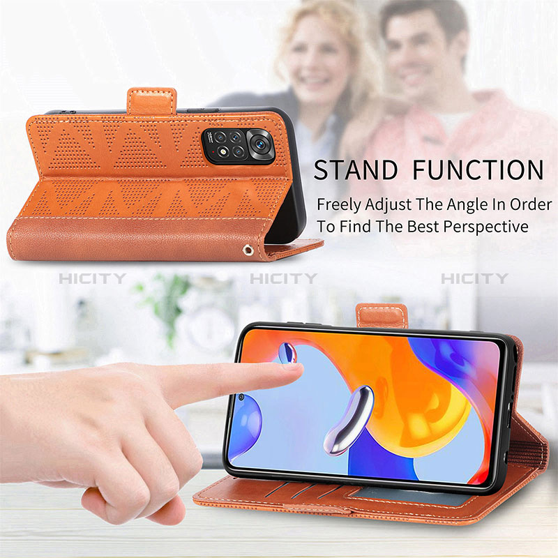 Handytasche Stand Schutzhülle Flip Leder Hülle S03D für Xiaomi Redmi Note 11 Pro 5G groß