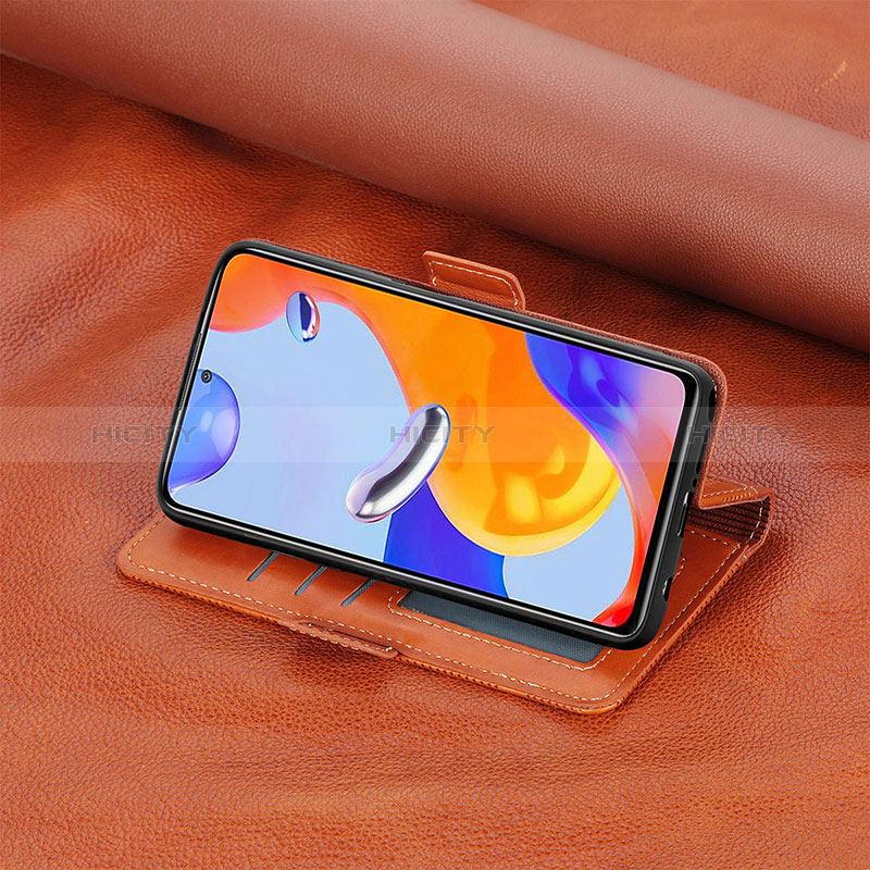 Handytasche Stand Schutzhülle Flip Leder Hülle S03D für Xiaomi Redmi Note 11 Pro 5G groß