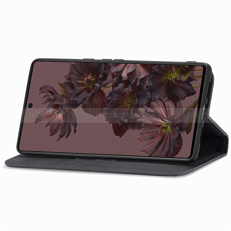 Handytasche Stand Schutzhülle Flip Leder Hülle S04D für Google Pixel 7 Pro 5G groß