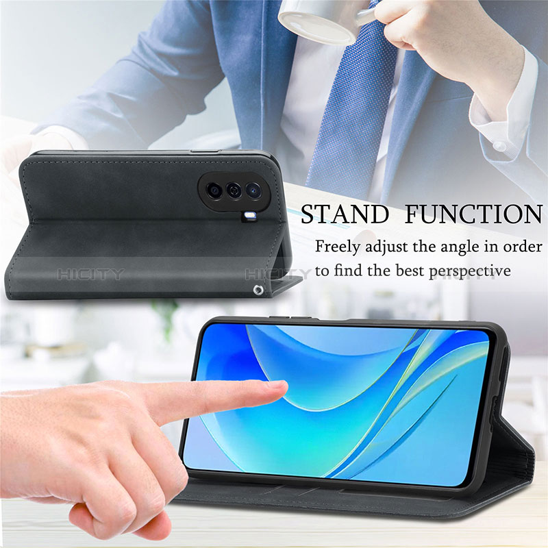 Handytasche Stand Schutzhülle Flip Leder Hülle S04D für Huawei Enjoy 50