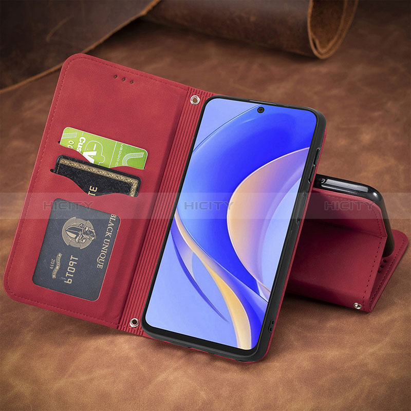 Handytasche Stand Schutzhülle Flip Leder Hülle S04D für Huawei Enjoy 50 Pro