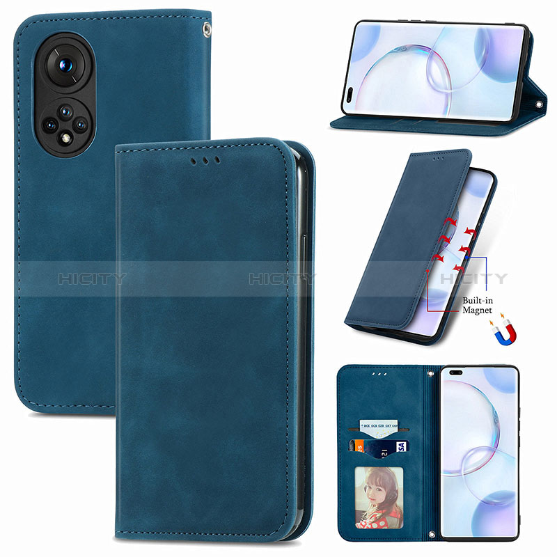 Handytasche Stand Schutzhülle Flip Leder Hülle S04D für Huawei Honor 50 Pro 5G