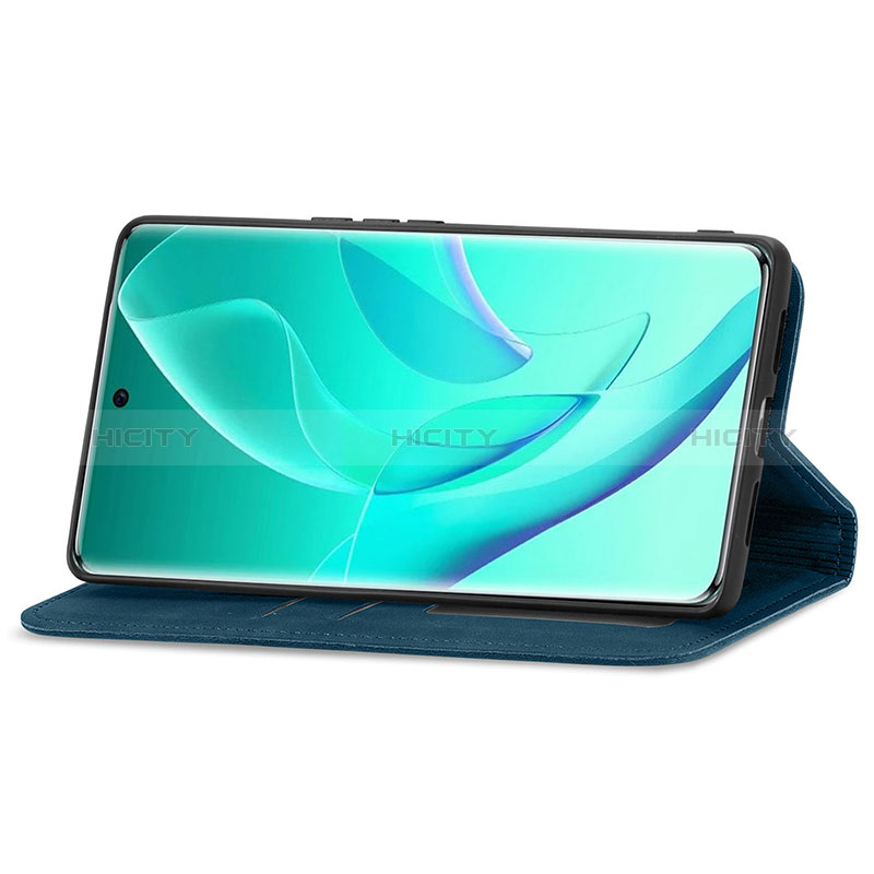 Handytasche Stand Schutzhülle Flip Leder Hülle S04D für Huawei Honor 60 5G groß