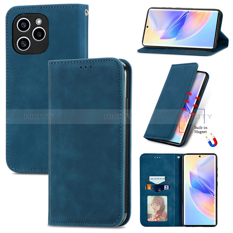 Handytasche Stand Schutzhülle Flip Leder Hülle S04D für Huawei Honor 60 SE 5G