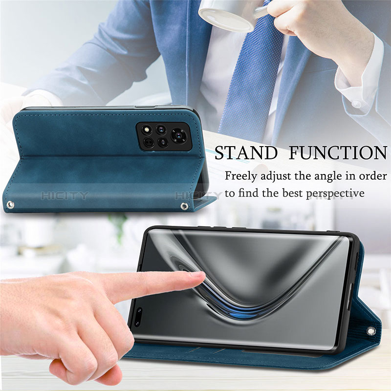 Handytasche Stand Schutzhülle Flip Leder Hülle S04D für Huawei Honor V40 5G