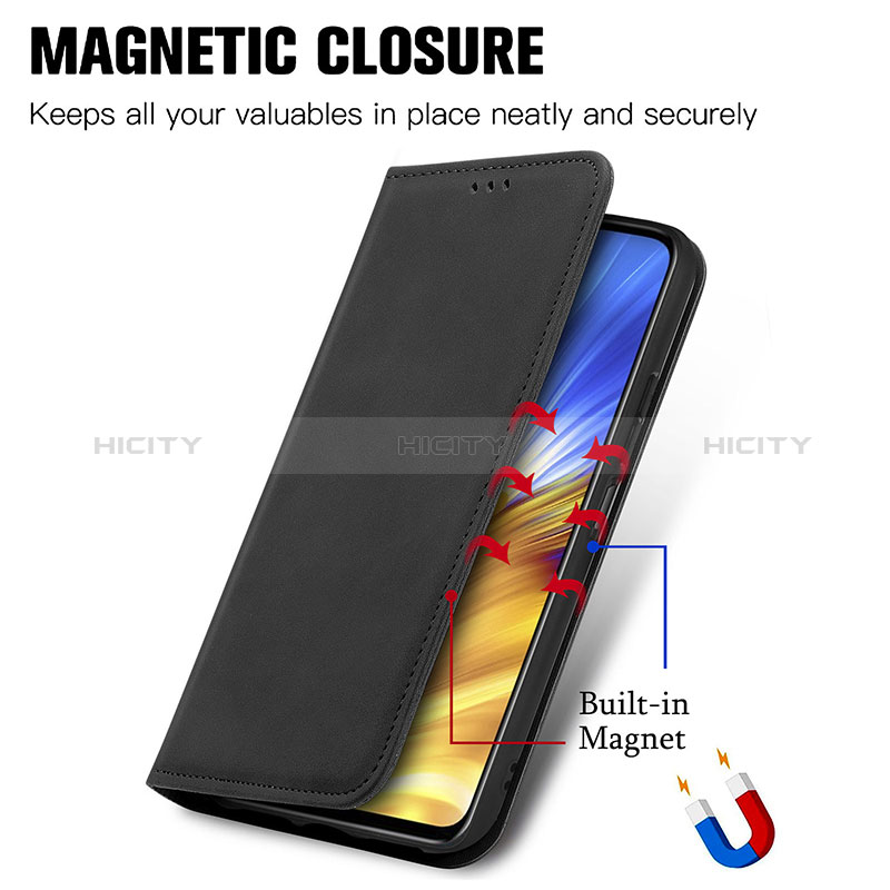 Handytasche Stand Schutzhülle Flip Leder Hülle S04D für Huawei Honor X10 Max 5G