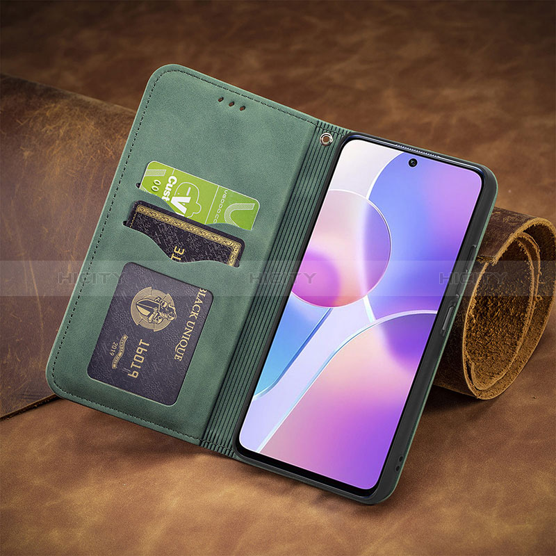 Handytasche Stand Schutzhülle Flip Leder Hülle S04D für Huawei Honor X30i