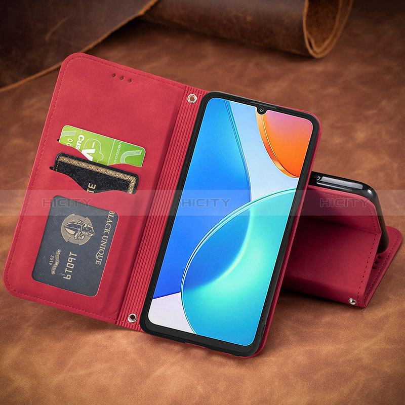 Handytasche Stand Schutzhülle Flip Leder Hülle S04D für Huawei Honor X7