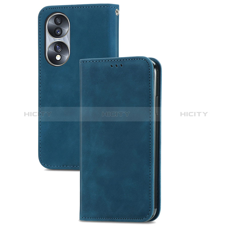 Handytasche Stand Schutzhülle Flip Leder Hülle S04D für Huawei Honor X7b