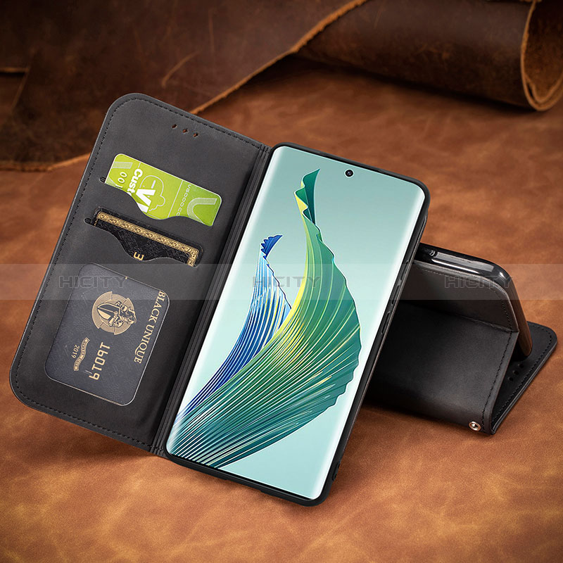 Handytasche Stand Schutzhülle Flip Leder Hülle S04D für Huawei Honor X9a 5G