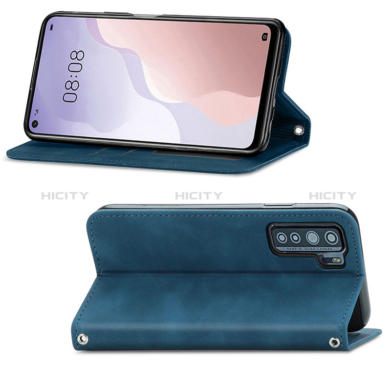 Handytasche Stand Schutzhülle Flip Leder Hülle S04D für Huawei Nova 7 SE 5G