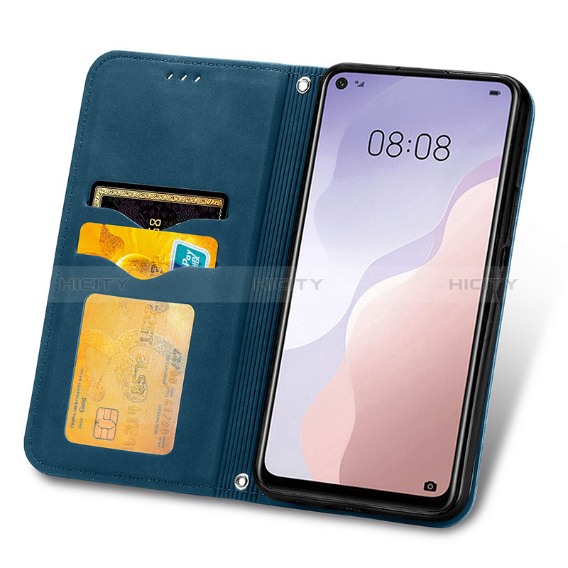 Handytasche Stand Schutzhülle Flip Leder Hülle S04D für Huawei Nova 7 SE 5G