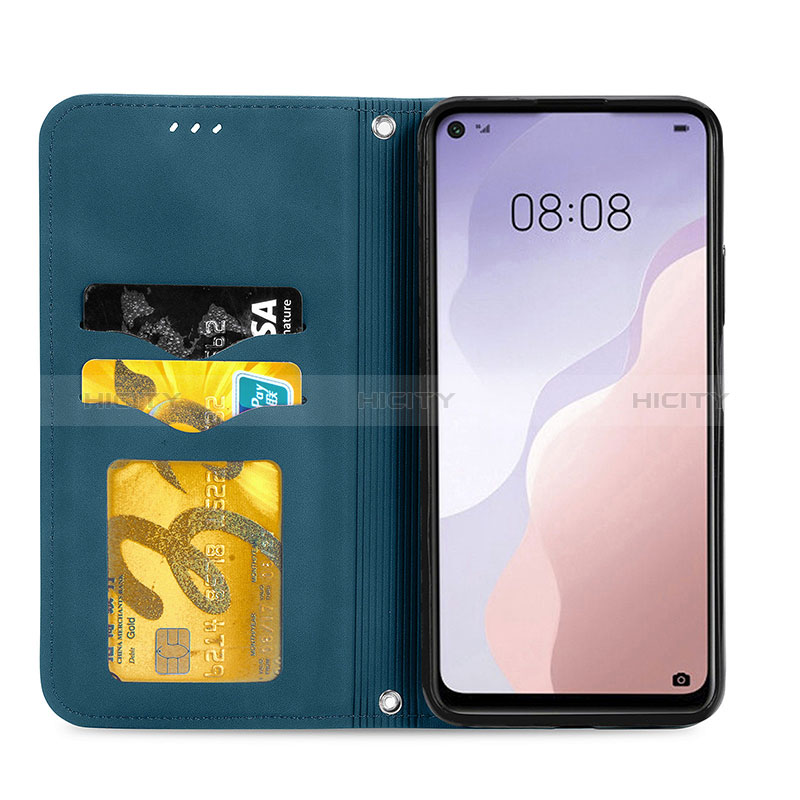 Handytasche Stand Schutzhülle Flip Leder Hülle S04D für Huawei Nova 7 SE 5G