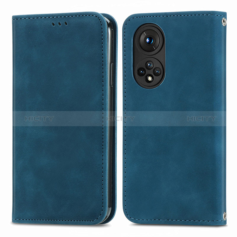 Handytasche Stand Schutzhülle Flip Leder Hülle S04D für Huawei Nova 9 Pro Blau Plus