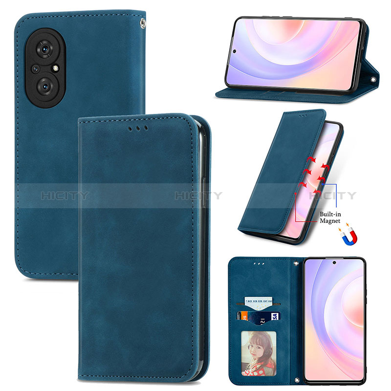 Handytasche Stand Schutzhülle Flip Leder Hülle S04D für Huawei Nova 9 SE