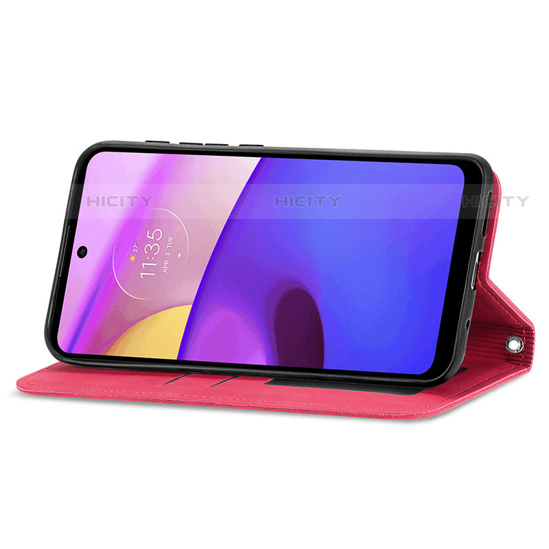 Handytasche Stand Schutzhülle Flip Leder Hülle S04D für Motorola Moto E20