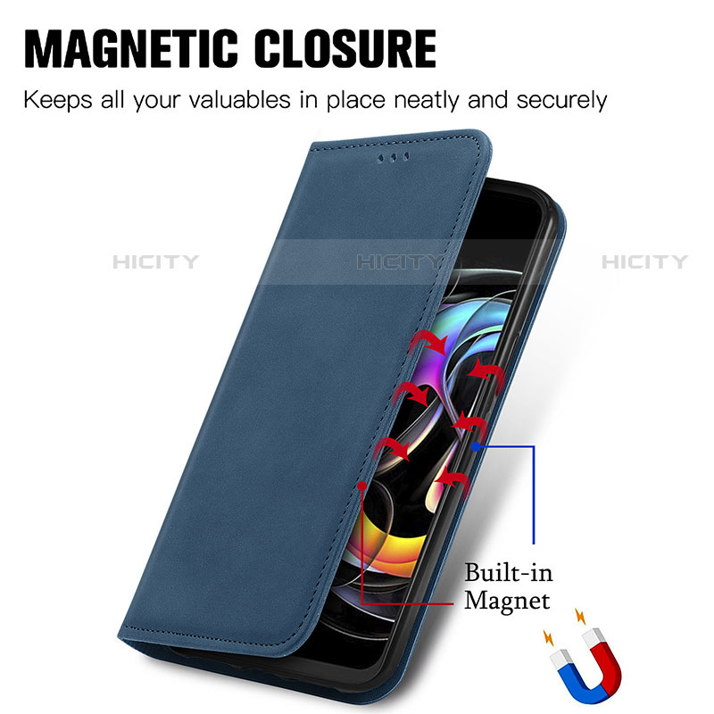 Handytasche Stand Schutzhülle Flip Leder Hülle S04D für Motorola Moto Edge 20 Lite 5G groß