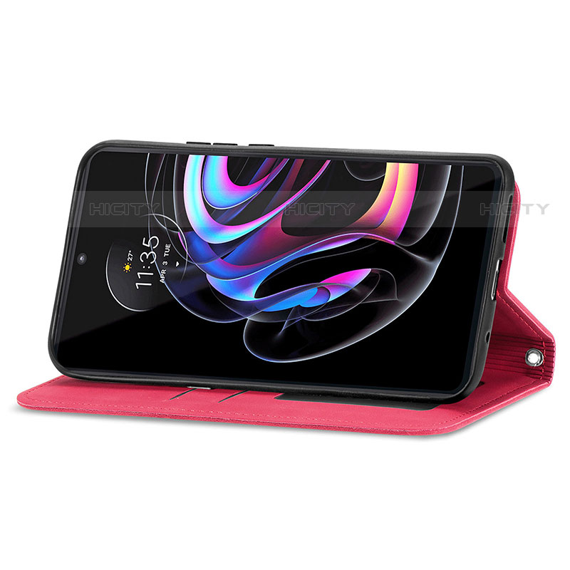 Handytasche Stand Schutzhülle Flip Leder Hülle S04D für Motorola Moto Edge 20 Pro 5G