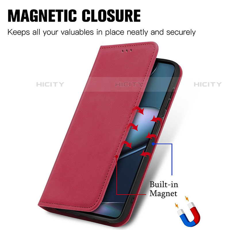 Handytasche Stand Schutzhülle Flip Leder Hülle S04D für Motorola Moto Edge Plus (2022) 5G