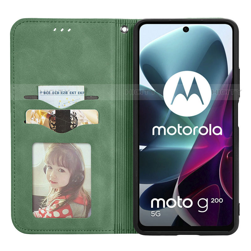 Handytasche Stand Schutzhülle Flip Leder Hülle S04D für Motorola Moto Edge S30 5G