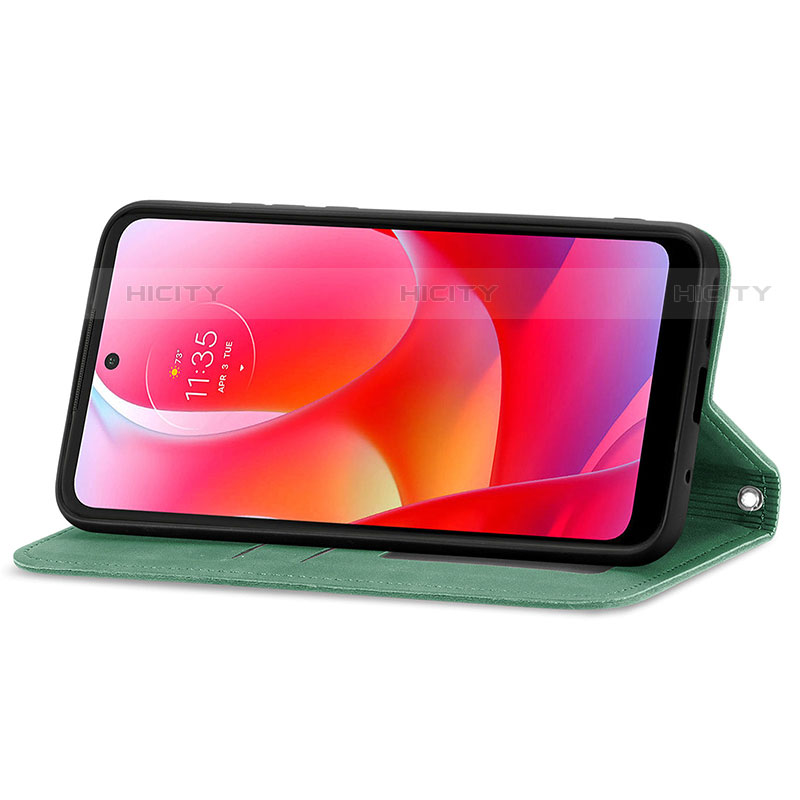 Handytasche Stand Schutzhülle Flip Leder Hülle S04D für Motorola Moto G Play (2023)