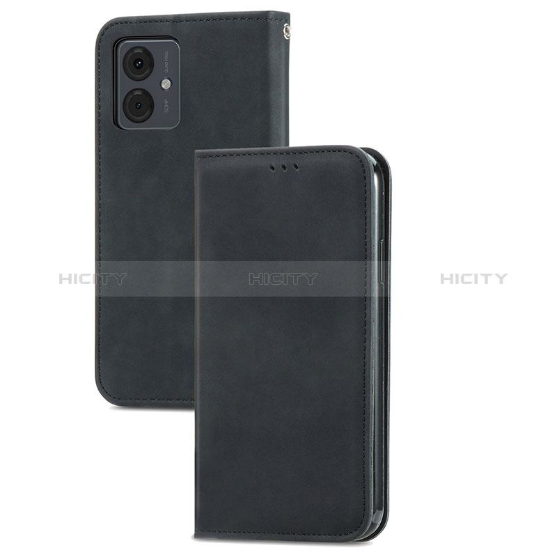 Handytasche Stand Schutzhülle Flip Leder Hülle S04D für Motorola Moto G14