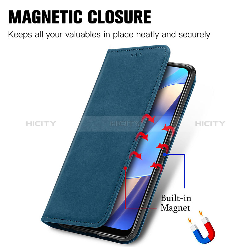 Handytasche Stand Schutzhülle Flip Leder Hülle S04D für Oppo A16