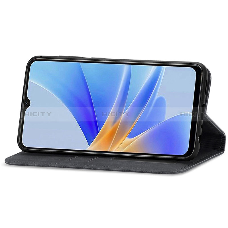 Handytasche Stand Schutzhülle Flip Leder Hülle S04D für Oppo A17K