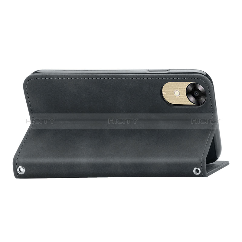 Handytasche Stand Schutzhülle Flip Leder Hülle S04D für Oppo A17K groß