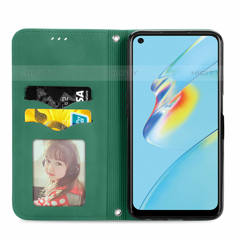 Handytasche Stand Schutzhülle Flip Leder Hülle S04D für Oppo A54 4G groß