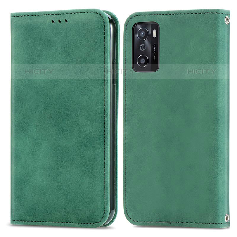 Handytasche Stand Schutzhülle Flip Leder Hülle S04D für Oppo A55S 5G groß