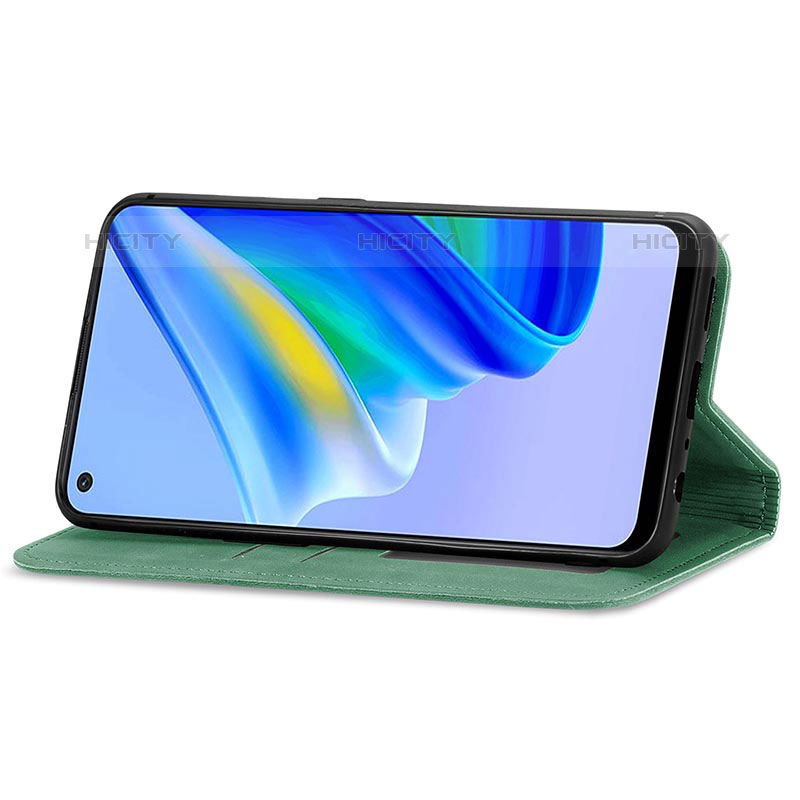 Handytasche Stand Schutzhülle Flip Leder Hülle S04D für Oppo A74 4G