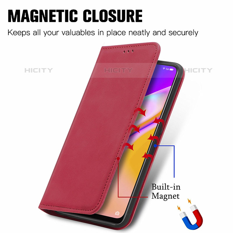 Handytasche Stand Schutzhülle Flip Leder Hülle S04D für Oppo A94 5G