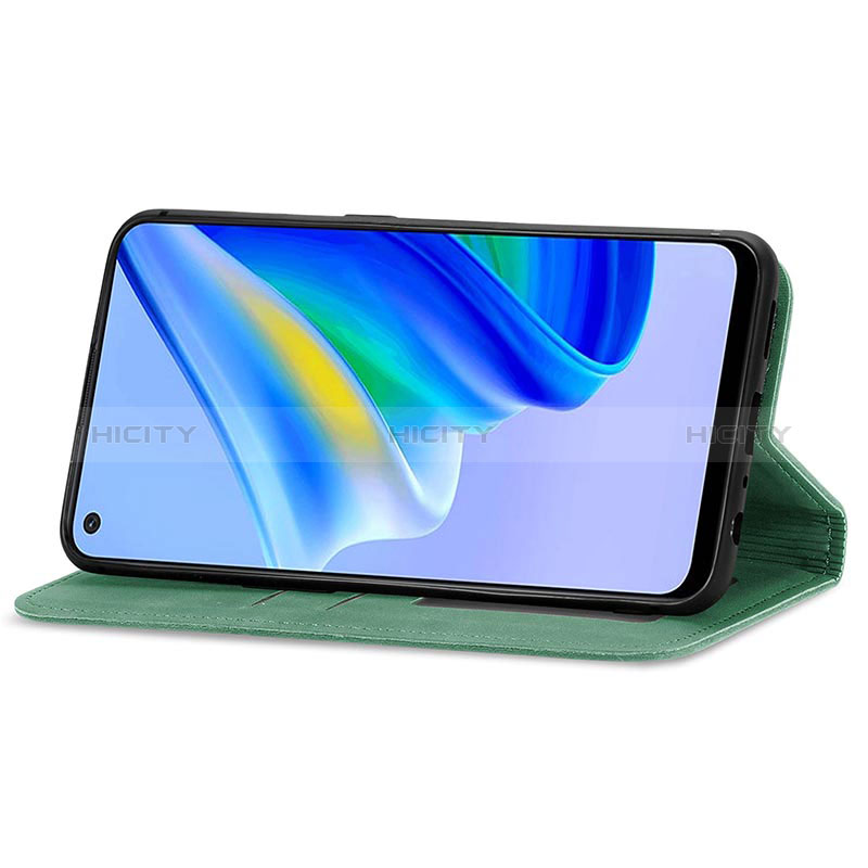 Handytasche Stand Schutzhülle Flip Leder Hülle S04D für Oppo A95 4G groß