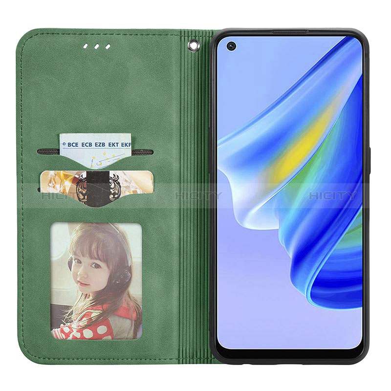 Handytasche Stand Schutzhülle Flip Leder Hülle S04D für Oppo F19