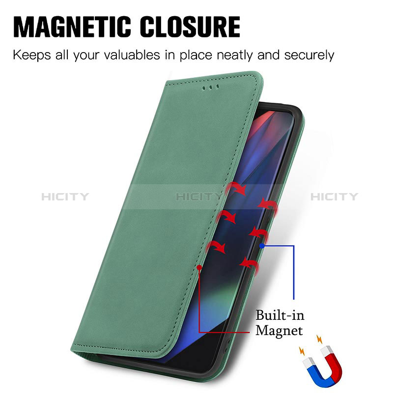 Handytasche Stand Schutzhülle Flip Leder Hülle S04D für Oppo Find X3 5G