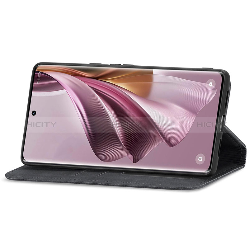 Handytasche Stand Schutzhülle Flip Leder Hülle S04D für Oppo Reno10 Pro 5G groß