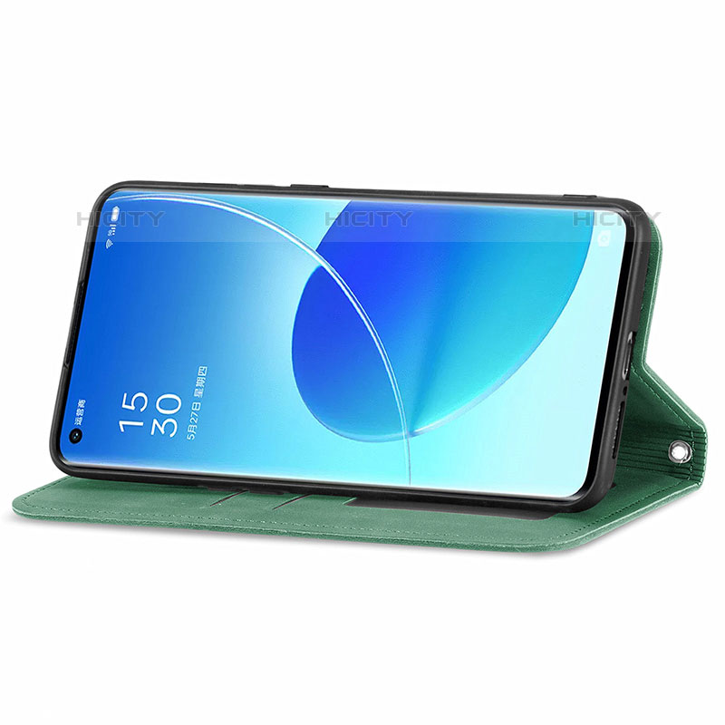 Handytasche Stand Schutzhülle Flip Leder Hülle S04D für Oppo Reno6 Pro 5G