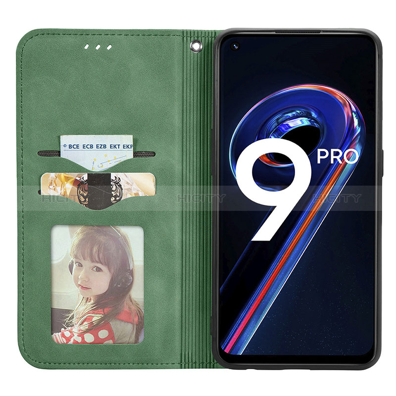 Handytasche Stand Schutzhülle Flip Leder Hülle S04D für Realme 9 Pro 5G