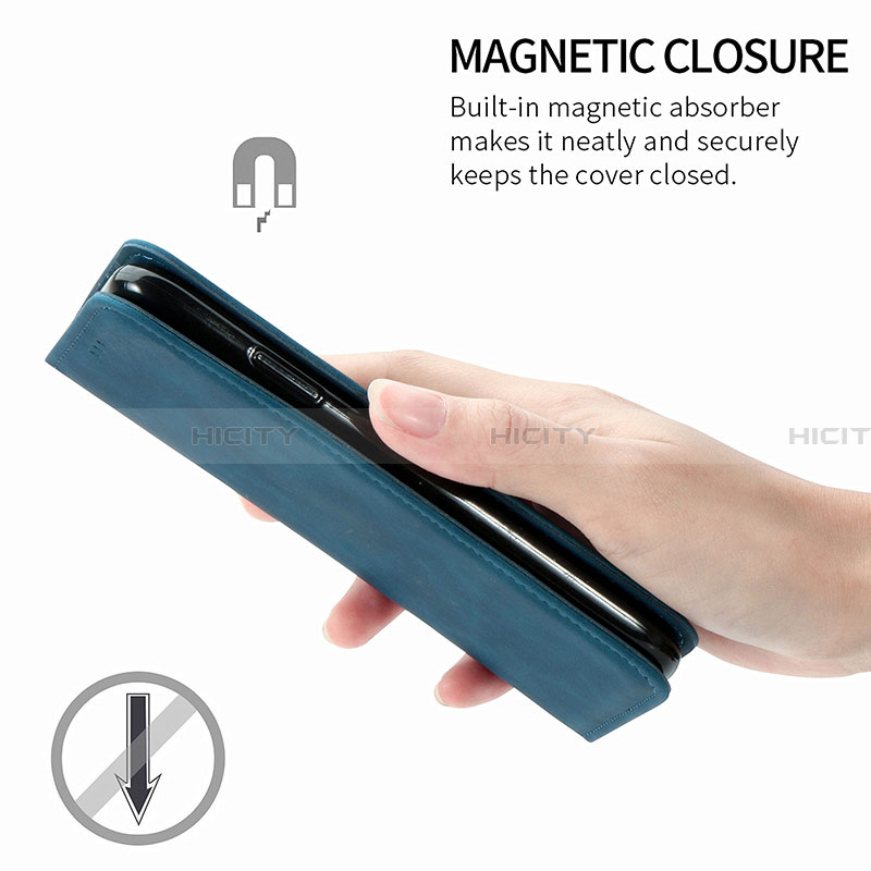 Handytasche Stand Schutzhülle Flip Leder Hülle S04D für Samsung Galaxy A02