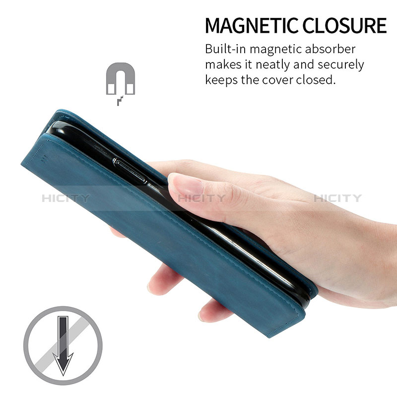 Handytasche Stand Schutzhülle Flip Leder Hülle S04D für Samsung Galaxy A02s