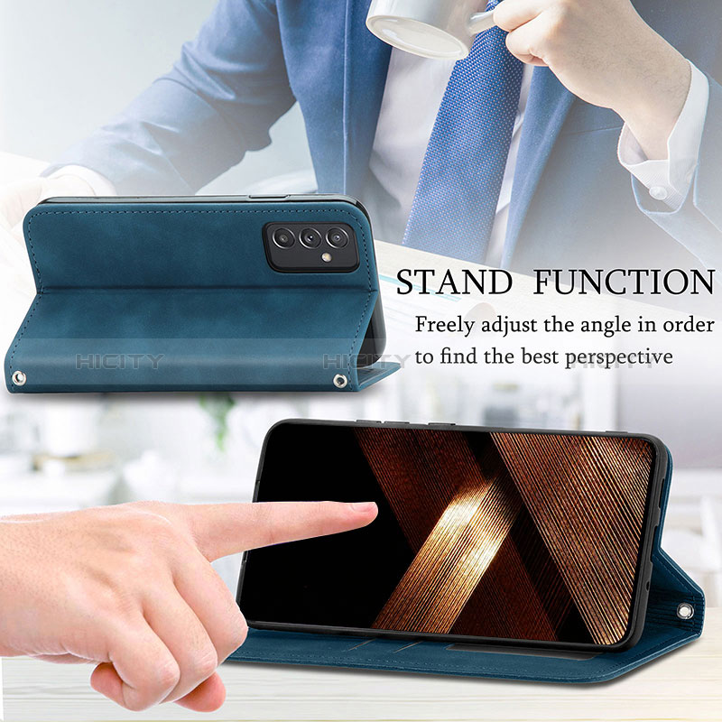 Handytasche Stand Schutzhülle Flip Leder Hülle S04D für Samsung Galaxy A15 5G