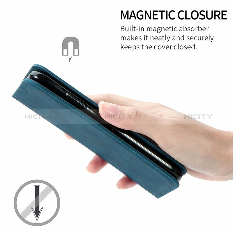 Handytasche Stand Schutzhülle Flip Leder Hülle S04D für Samsung Galaxy A22s 5G