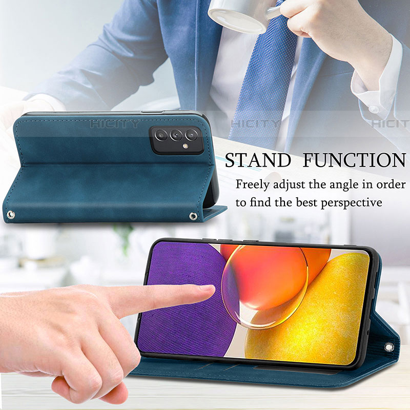 Handytasche Stand Schutzhülle Flip Leder Hülle S04D für Samsung Galaxy A25 5G